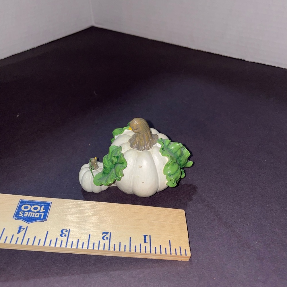 Home grown pumpkin figurine